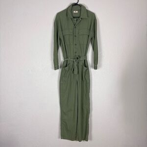 Levi's Green Long Sleeve 100% Cotton Jumpsuit Size Small